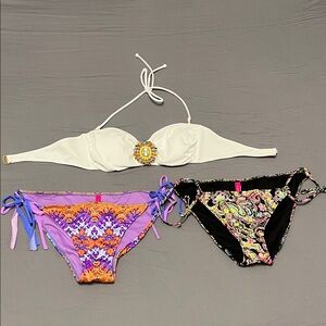 Victoria's Secret Multicolor Patterned Bikini Set